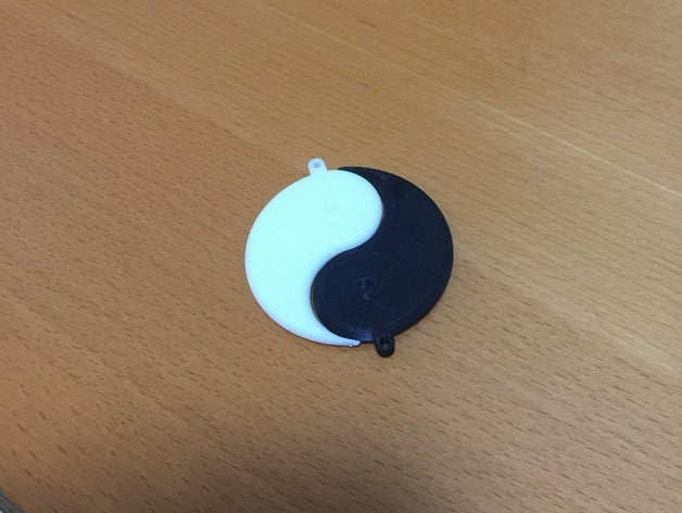 ying yang Anahtarlık 3D print model - Mito3D