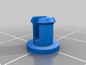 travers le trou de la bougie voor koelkastrek pièces personnalisé 3d print model - Mito3D