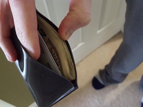 credit card loyalty business wallet accessories case holder flexible filament ninjaflex semiflex 3d print model - Mito3D