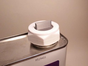 cap 1 gallon metal can spout containers acetone plug 3d print model - Mito3D
