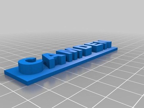 camden nombre de la etiqueta 3d impresión 3d print model - Mito3D