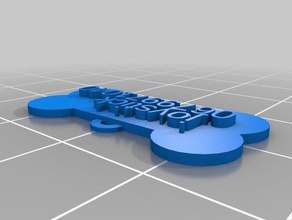 joystick-shaped dog tag pets customized 3d print model - Mito3D