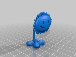 sunflower pvzbased off beefy 3d printing 3d print model - Mito3D