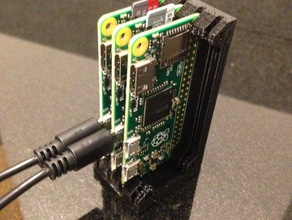 pi zero cluster de caso eletrônica raspberry 3d print model - Mito3D