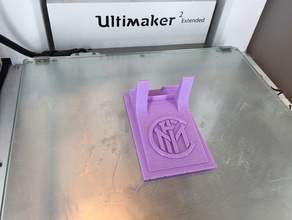 ipadiphone stand fc internazionale tablet 3d print model - Mito3D