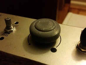 6mm potentiometer knob replacement parts amp electronics guitar 3d print model - Mito3D