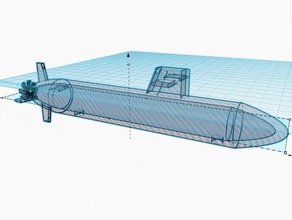 moderno submarino nuclear los juguetes juegos 3d print model - Mito3D