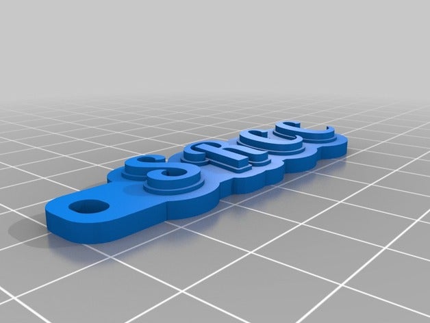 my customized multiline tag keychain keychains 3D print model - Mito3D