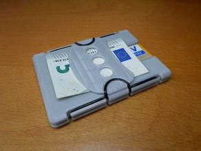 karten etui card wallet - Organisation Kreditkarte hardcase Geldbeutel slim 3d print model - Mito3D
