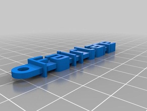 fairlane key tag organization customized 3d print model - Mito3D