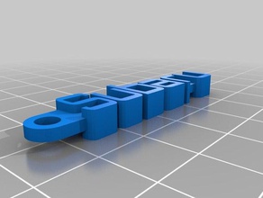 subaru key tag organization customized 3d print model - Mito3D