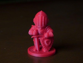 standing knight people 3d print model - Mito3D