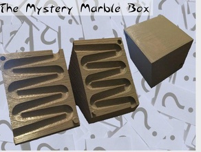 mystery marble box mechanical toys baileyandzack ball bearing cube curve four inch inches pathway ramp sphere zag zig zigzag 3d print model - Mito3D