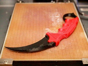 csgo karambit props cogo knife 3d print model - Mito3D
