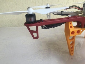 dji-flamewheel-landing-gear diy dji f450 f550 drone frame landing gear 3d print model - Mito3D