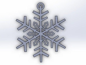snowflake decor christmas decoration ornament 3d print model - Mito3D