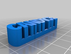 candice nombre de la placa las esculturas personalizado 3d print model - Mito3D