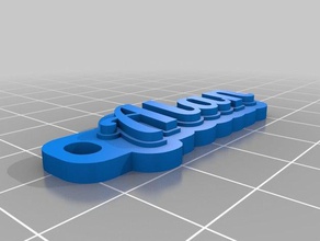 alan keychains customized 3d print model - Mito3D