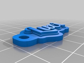 luci Anahtarlık özelleştirilmiş 3d print model - Mito3D