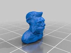 Kerl Skulpturen die Büste Mann sculptris teddy 3d print model - Mito3D