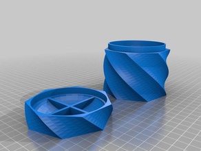 Zitronen-Hälfte-Kasten-Speicher Container 3d print model - Mito3D