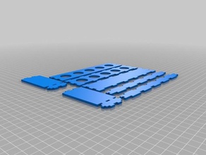 meine angepasste test tube rack Biologie 3d print model - Mito3D