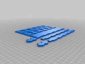 mi personalizados gradilla para tubos de ensayo biología 3d print model - Mito3D