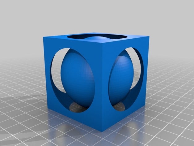 meine individuelle Sphäre cube Skulpturen 3D print model - Mito3D