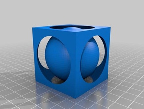 meu personalizados esfera cubo esculturas 3d print model - Mito3D