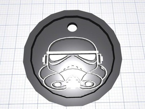 star wars keychain original stormtrooper art 3d print model - Mito3D