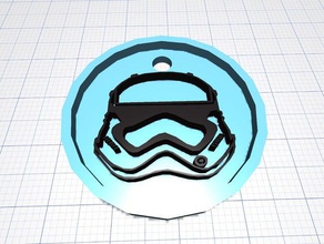star wars keychain new stormtrooper art 3d print model - Mito3D
