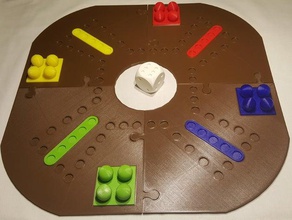 dog tock board game games designproject makeredchallenge boardgame 3d print model - Mito3D