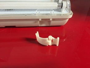 replacement clip starlicht fluorescent tube parts 3d print model - Mito3D