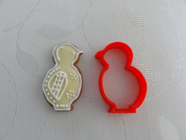 patito cookie-cutter cocina de comedor cookiecutter el cortador la galleta 3D print model - Mito3D