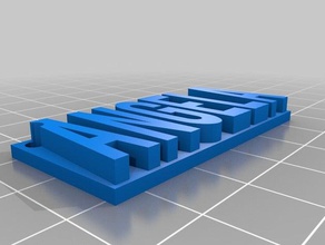angela llavero de la etiqueta 3d impresión clave cadena llaveros con su nombre etiquetas 3d print model - Mito3D