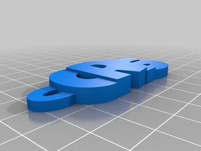cris luckyest cara organização personalizado 3d print model - Mito3D