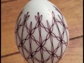 eggbot de conception fleurs 2d art sharpie 3d print model - Mito3D