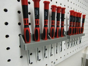 peg board titular 6 chaves de fenda eletrônica passatempo 3d print model - Mito3D