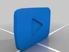 youtube play button signs logos 3d print model - Mito3D
