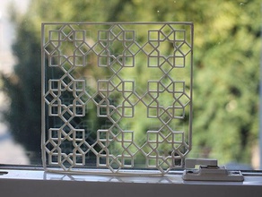 islamische Muster Quadrat-Bildschirm math Kunst design mathematische Mathe-Kunst 3d print model - Mito3D