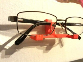 eyeglasses wall mount holder ver 11 organization eye glasses shades spectacles sunglasses hanger 3d print model - Mito3D