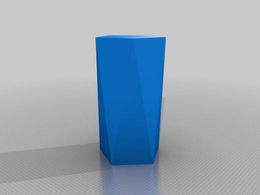 hollow star vase containers customizer nerd sniping openscad twisted 3d print model - Mito3D