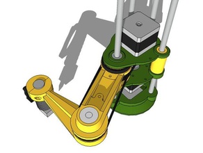 scara robot kol Robotik step 3d print model - Mito3D