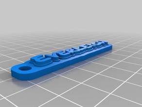 everleigh tag keychain 3 keychains customized 3d print model - Mito3D