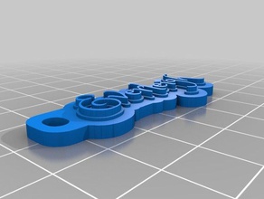 everleigh tag keychain 2 keychains customized 3d print model - Mito3D