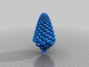 rose parametric pinecone math art customized 3d print model - Mito3D