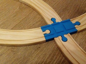 train track cross buildings structures crossing 3d print model - Mito3D