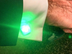 illuminated cufflinks accessories adafruit gemma neopixel 3d print model - Mito3D