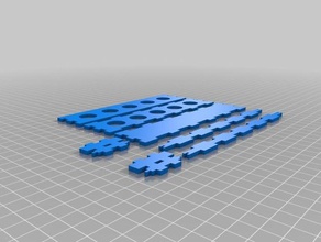 meine angepasste test tube rack Biologie 3d print model - Mito3D