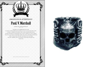 skull ring anelli gioielli paultini 3d print model - Mito3D